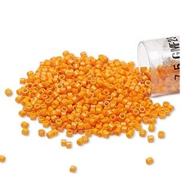 Seed beads, Delica 11/0, mango, 7,5 gram. DB2104V